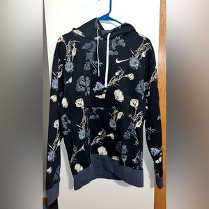 Nike Blue & Grey Rose Hoodie